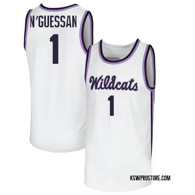 Men's David N'Guessan Kansas State Wildcats Replica Basketball Jersey - White