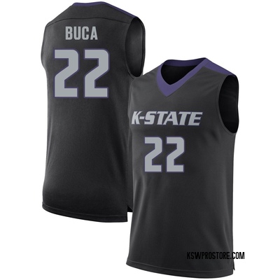 Men's Dorin Buca Kansas State Wildcats Replica Basketball Jersey - Black