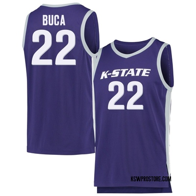 Men's Dorin Buca Kansas State Wildcats Replica Basketball Jersey - Purple