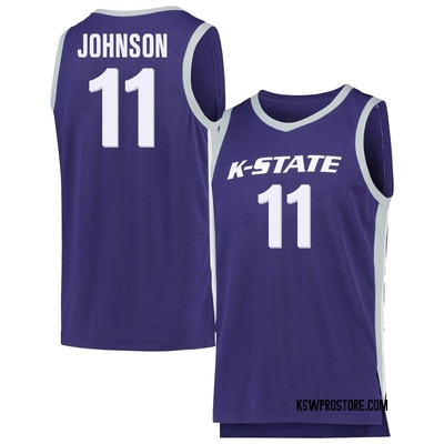 Men's Keyontae Johnson Kansas State Wildcats Replica Basketball Jersey - Purple