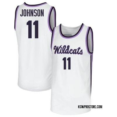 Men's Keyontae Johnson Kansas State Wildcats Replica Basketball Jersey - White