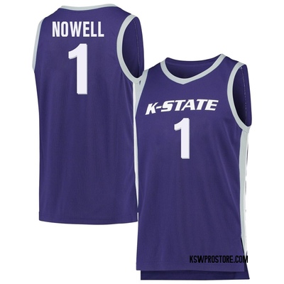 Men's Markquis Nowell Kansas State Wildcats Replica Basketball Jersey - Purple