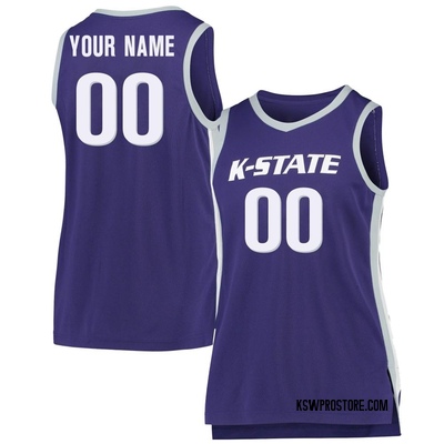 Women's Custom Kansas State Wildcats Replica Basketball Jersey - Purple