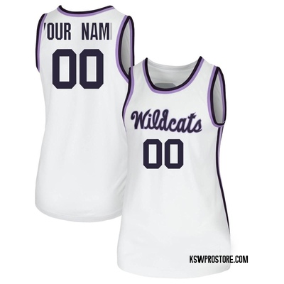 Women's Custom Kansas State Wildcats Replica Basketball Jersey - White