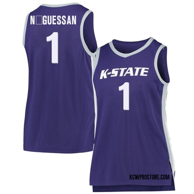 Women's David N'Guessan Kansas State Wildcats Replica Basketball Jersey - Purple
