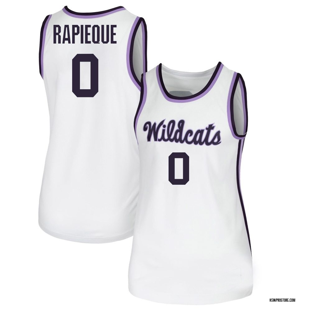 Women's Elias Rapieque Kansas State Wildcats Replica Basketball Jersey - White
