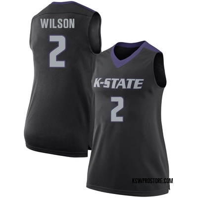 Women's Exavier Wilson Kansas State Wildcats Replica Basketball Jersey - Black