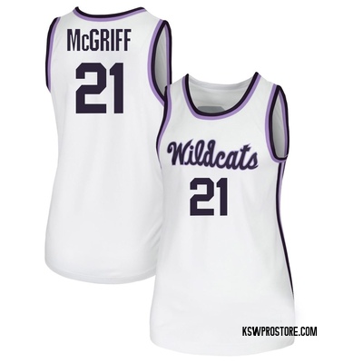 Women's Khamari McGriff Kansas State Wildcats Replica Basketball Jersey - White