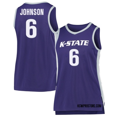 Women's Marcus Johnson Kansas State Wildcats Replica Basketball Jersey - Purple