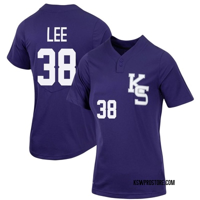 Women's Matt Lee Kansas State Wildcats Replica Full-Button Baseball Jersey - Purple