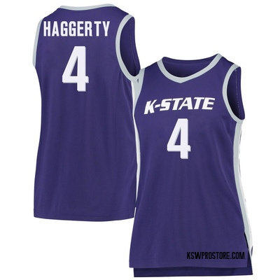 Women's P.J. Haggerty Kansas State Wildcats Replica Basketball Jersey - Purple