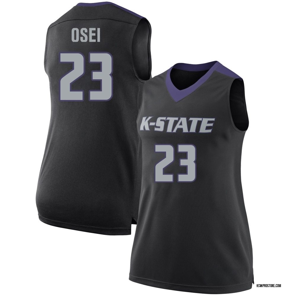 Women's Stephen Osei Kansas State Wildcats Replica Basketball Jersey - Black