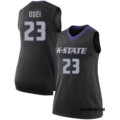 Women's Stephen Osei Kansas State Wildcats Replica Basketball Jersey - Black
