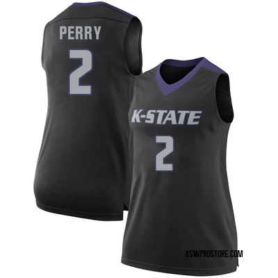 Women's Tylor Perry Kansas State Wildcats Replica Basketball Jersey - Black