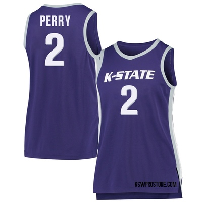 Women's Tylor Perry Kansas State Wildcats Replica Basketball Jersey - Purple
