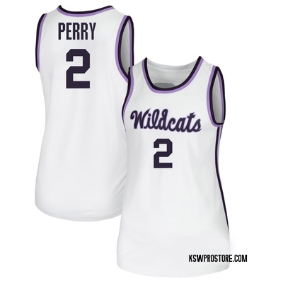 Women's Tylor Perry Kansas State Wildcats Replica Basketball Jersey - White