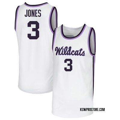 Youth C.J. Jones Kansas State Wildcats Replica Basketball Jersey - White