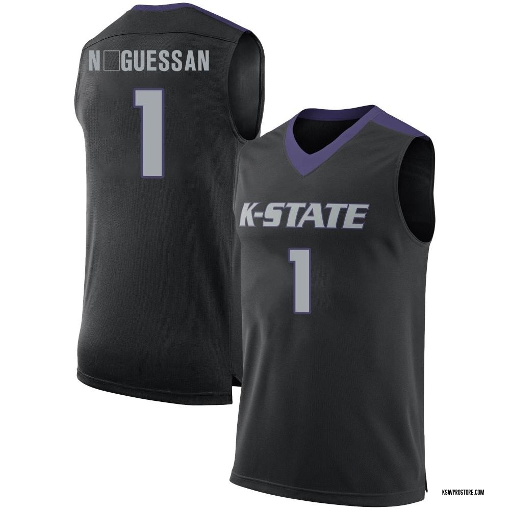 Youth David N'Guessan Kansas State Wildcats Replica Basketball Jersey - Black