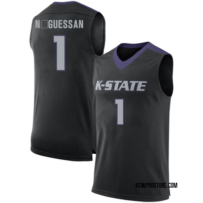 Youth David N'Guessan Kansas State Wildcats Replica Basketball Jersey - Black