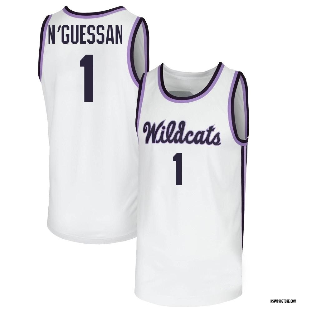Youth David N'Guessan Kansas State Wildcats Replica Basketball Jersey - White