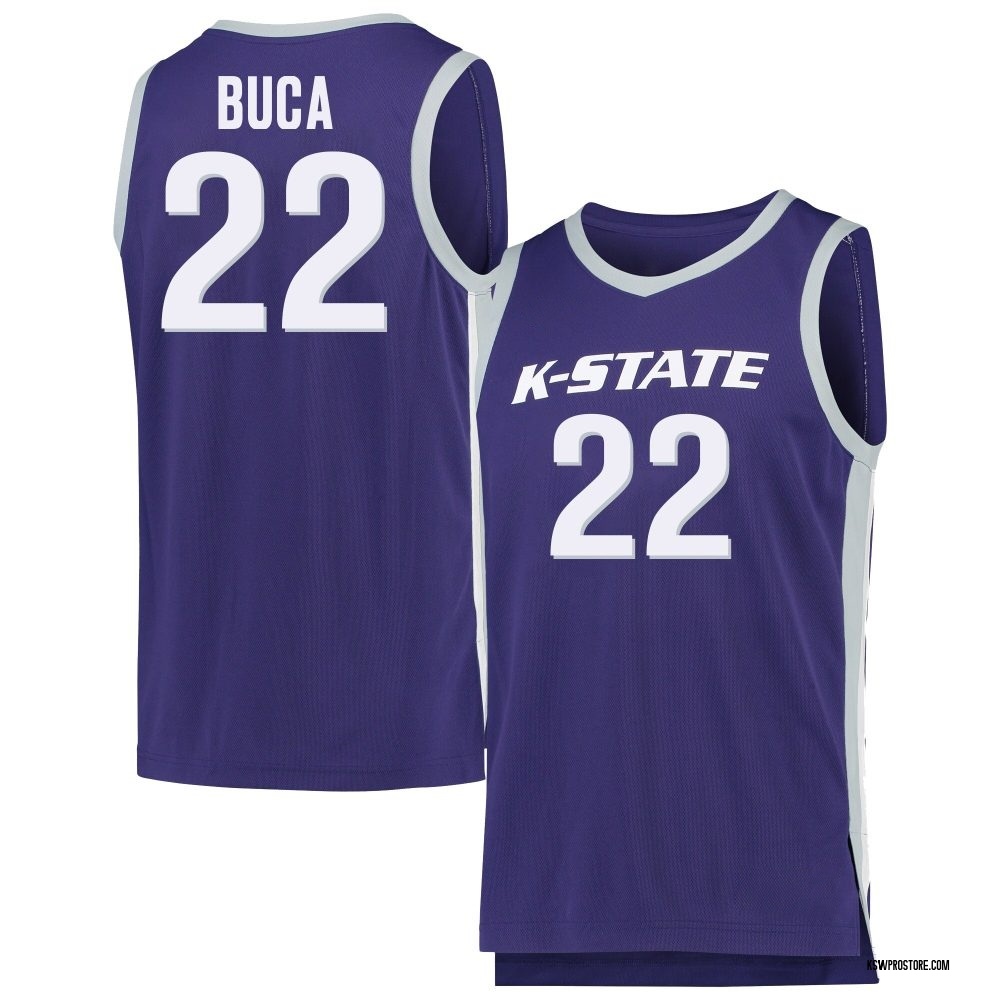 Youth Dorin Buca Kansas State Wildcats Replica Basketball Jersey - Purple