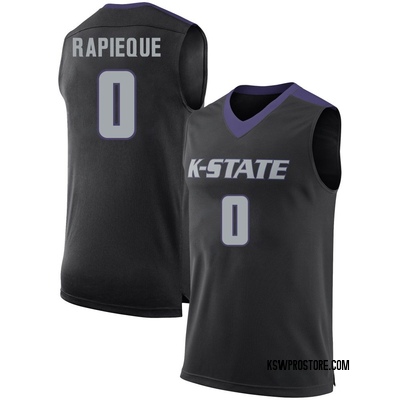 Youth Elias Rapieque Kansas State Wildcats Replica Basketball Jersey - Black