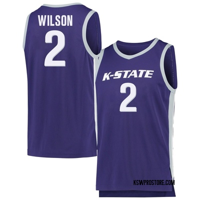 Youth Exavier Wilson Kansas State Wildcats Replica Basketball Jersey - Purple