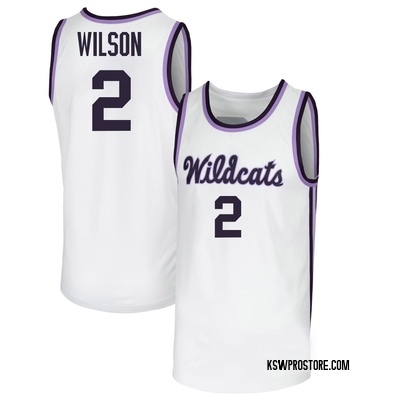Youth Exavier Wilson Kansas State Wildcats Replica Basketball Jersey - White
