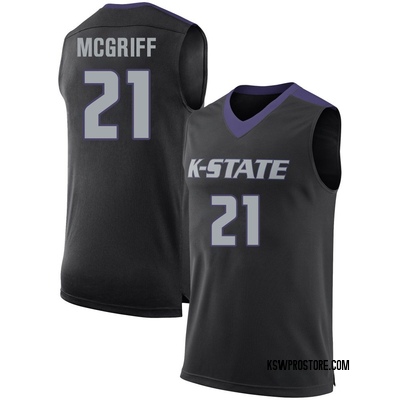 Youth Khamari McGriff Kansas State Wildcats Replica Basketball Jersey - Black