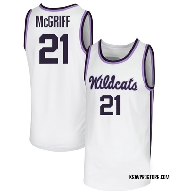 Youth Khamari McGriff Kansas State Wildcats Replica Basketball Jersey - White