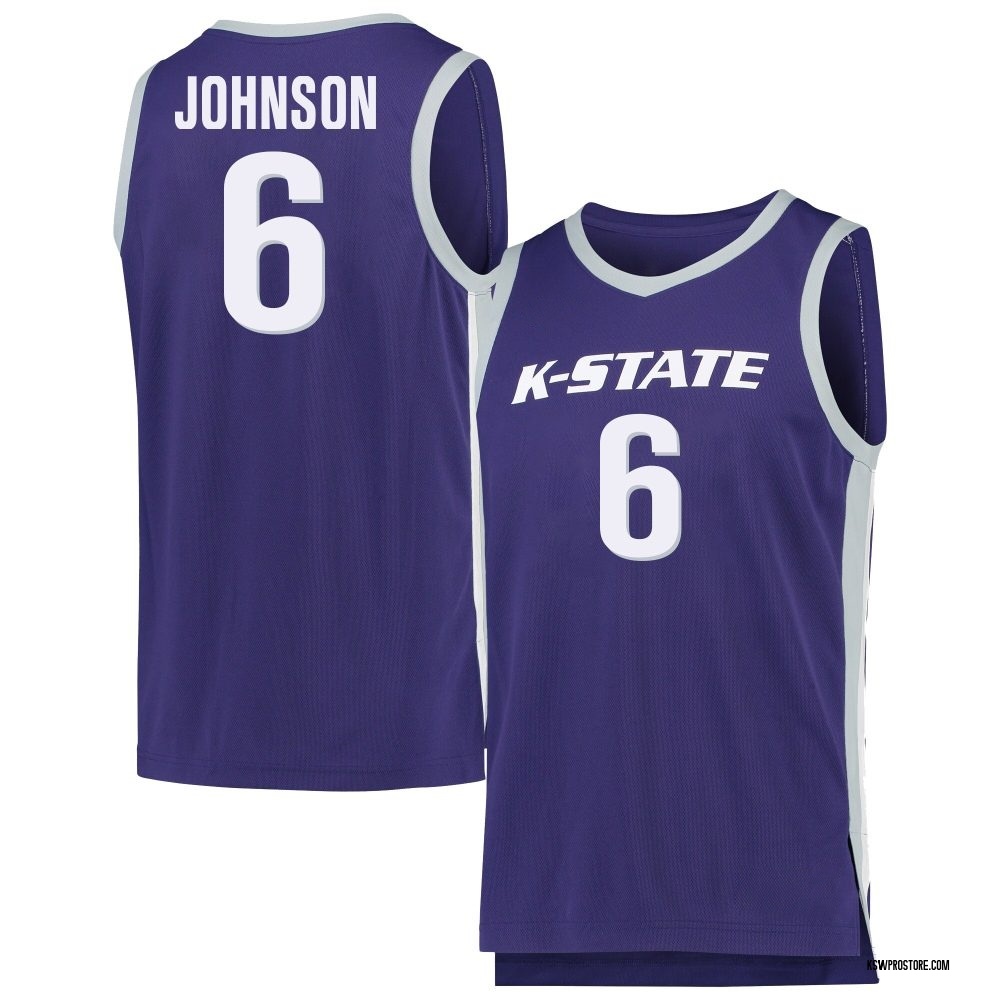 Youth Marcus Johnson Kansas State Wildcats Replica Basketball Jersey - Purple