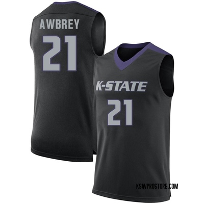Youth Nate Awbrey Kansas State Wildcats Replica Basketball Jersey - Black