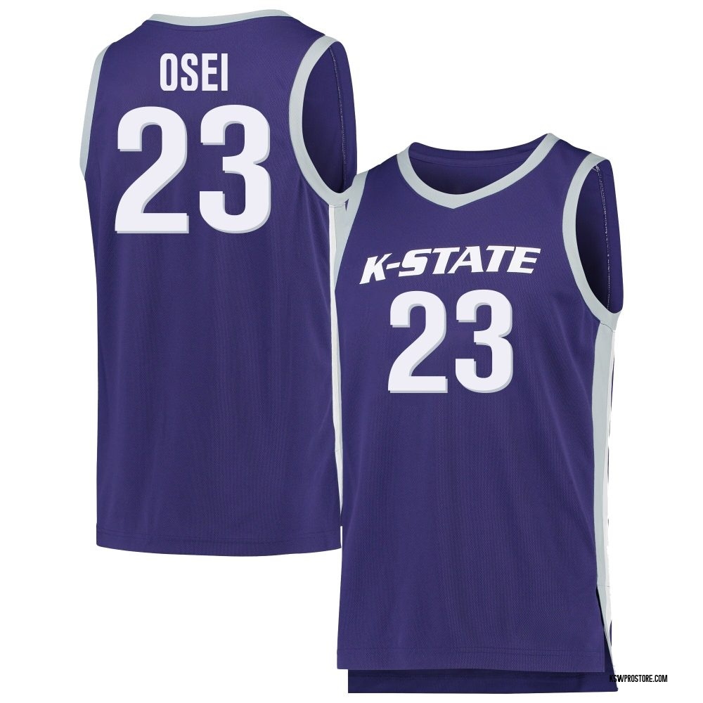 Youth Stephen Osei Kansas State Wildcats Replica Basketball Jersey - Purple
