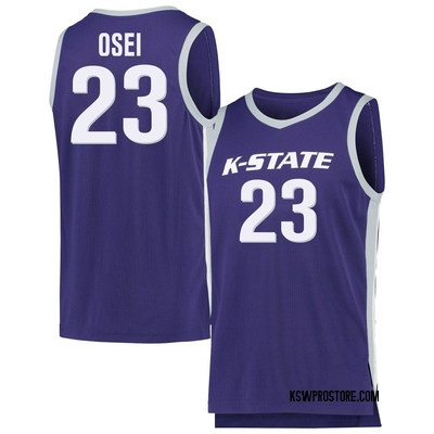 Youth Stephen Osei Kansas State Wildcats Replica Basketball Jersey - Purple